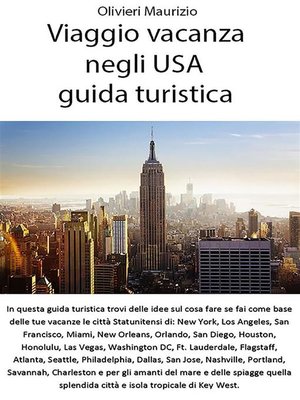 cover image of Viaggio vacanza negli USA--guida turistica